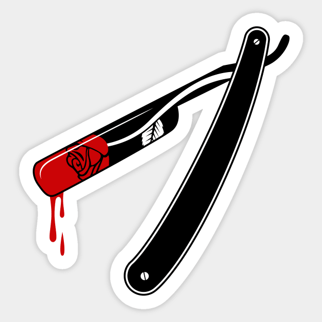 Razor Rose Sticker by Woah_Jonny